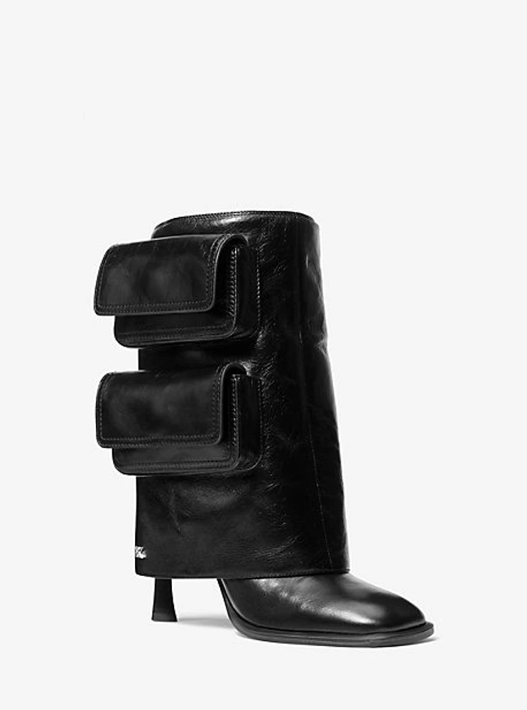 Dakota Leather Cargo Pocket Boot