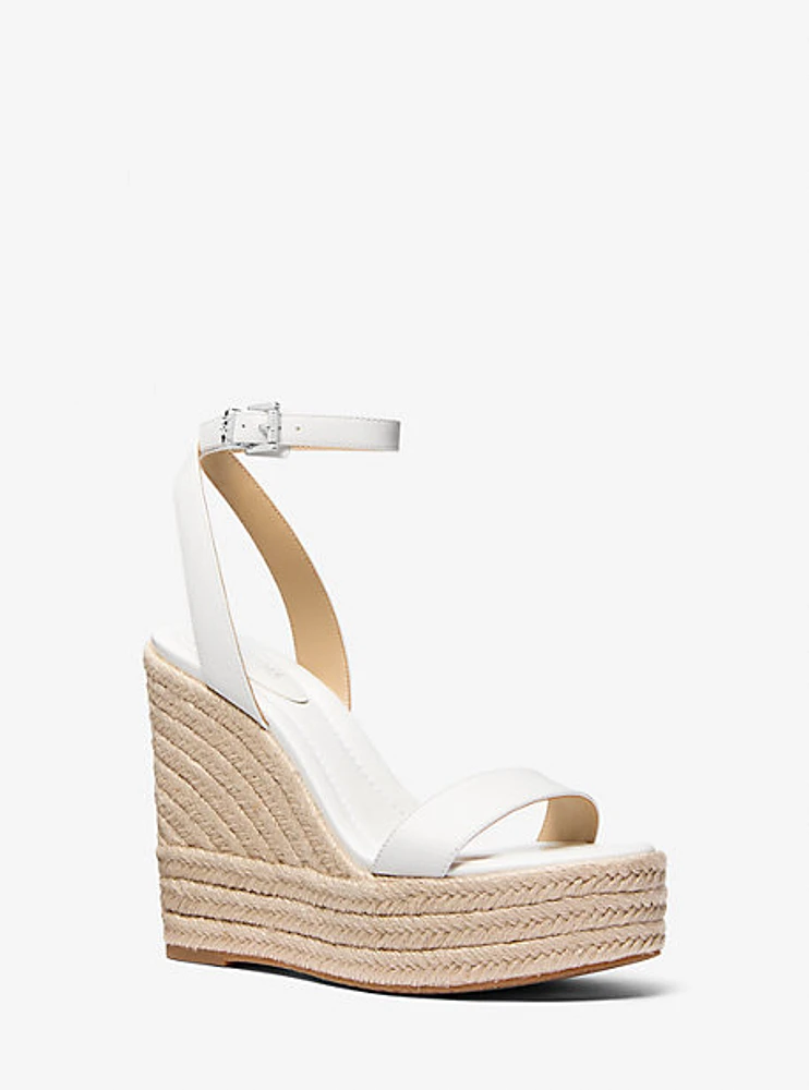 Leighton Leather Wedge Sandal