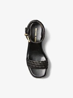Sandra Straw Platform Sandal