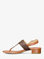 Hannah Signature Logo T-Strap Sandal