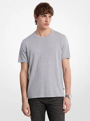 Cotton Short-Sleeve Sweater