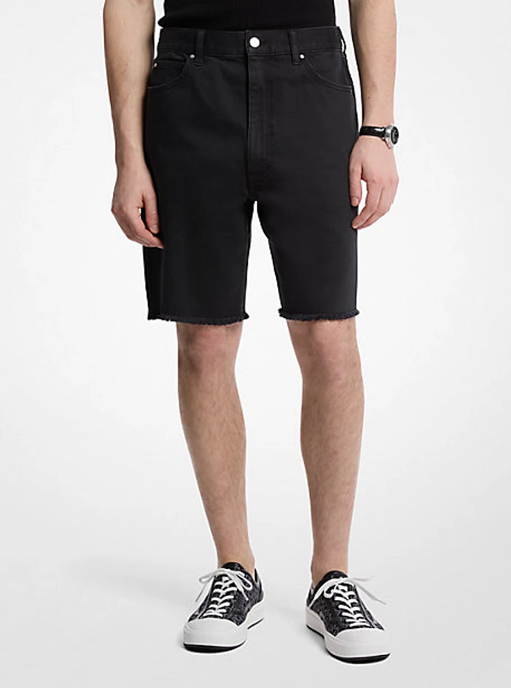 Frayed Denim Shorts