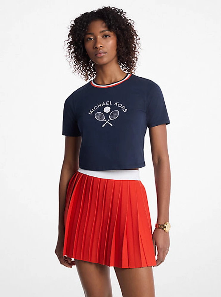 Embellished Cotton Baby Tee
