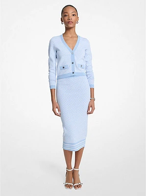 Tile Jacquard Midi Skirt