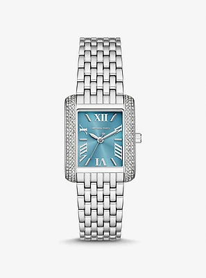 Petite Emery Pavé Silver-Tone Watch