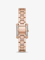 Mini Emery Pavé Rose Gold-Tone Watch