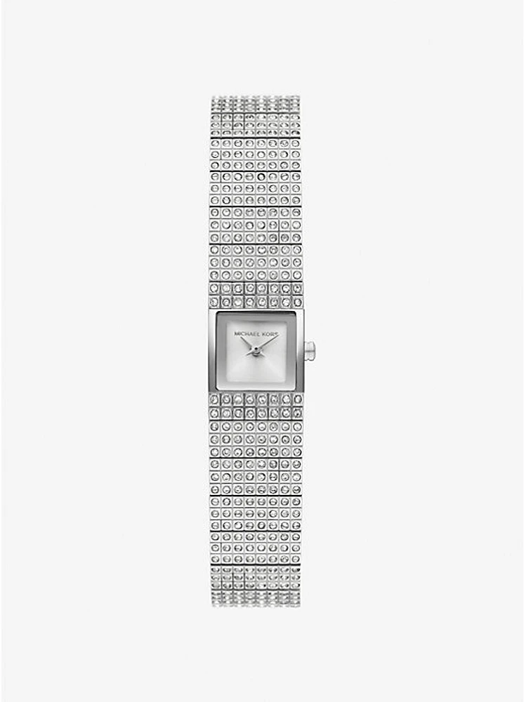 Mini Darrington Pavé Silver-Tone Watch