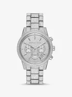 Bryant Pavé Silver-Tone Watch
