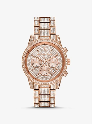 Bryant Pavé Rose Gold-Tone Watch