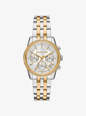 Mini Bryant Pavé Two-Tone Watch