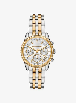 Mini Bryant Pavé Two-Tone Watch