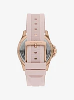 Oversized Everest Rose Gold-Tone and Silicone Watch