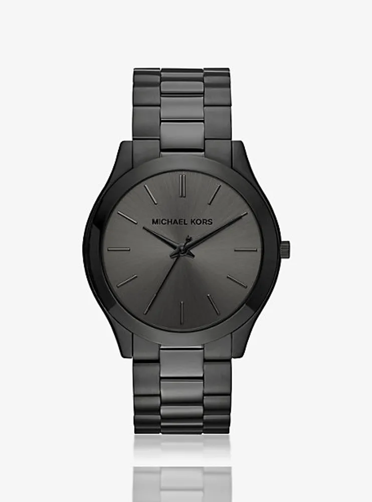 Oversized Slim Runway Black-Tone Watch