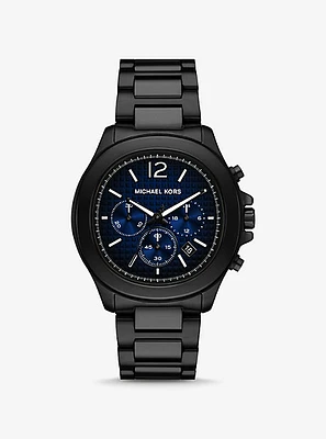 Oversized Sage Black-Tone Watch