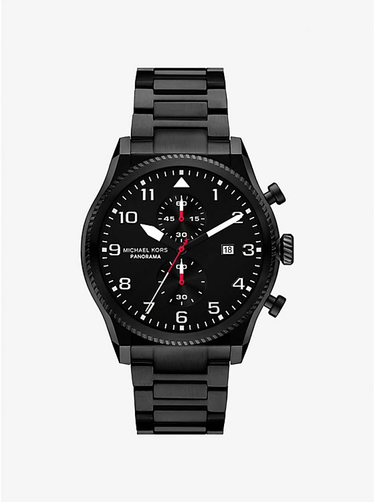 Oversized Panorama Black-Tone Watch