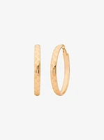 Logo Engraved Hoop Earrings
