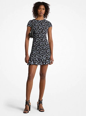 Floral Print Georgette Dress