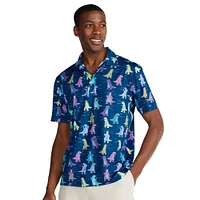 Chubbies Men's Tyrannosaurus Rep Performance Polo