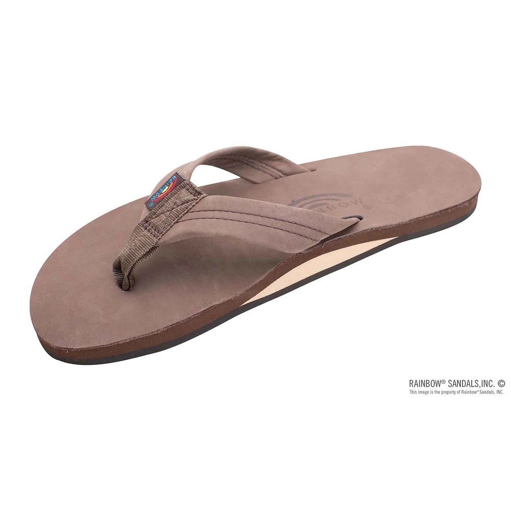 Rainbow Men's Single Layer Wide Strap Sandals