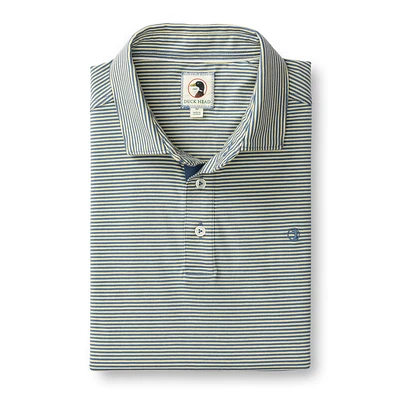 Duck Head Men's Striped Hannover Pima Cotton Polo
