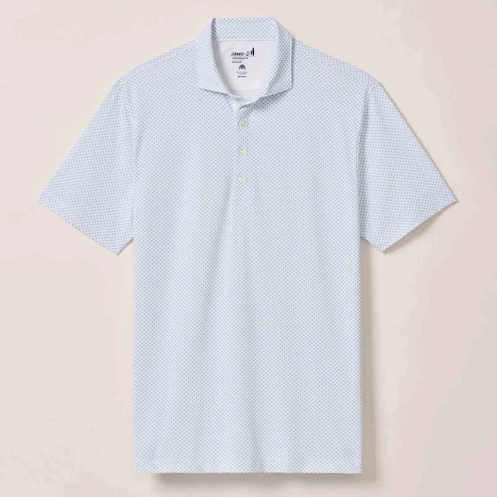 Johnnie-O Men's Cason Mesh Printed Polo