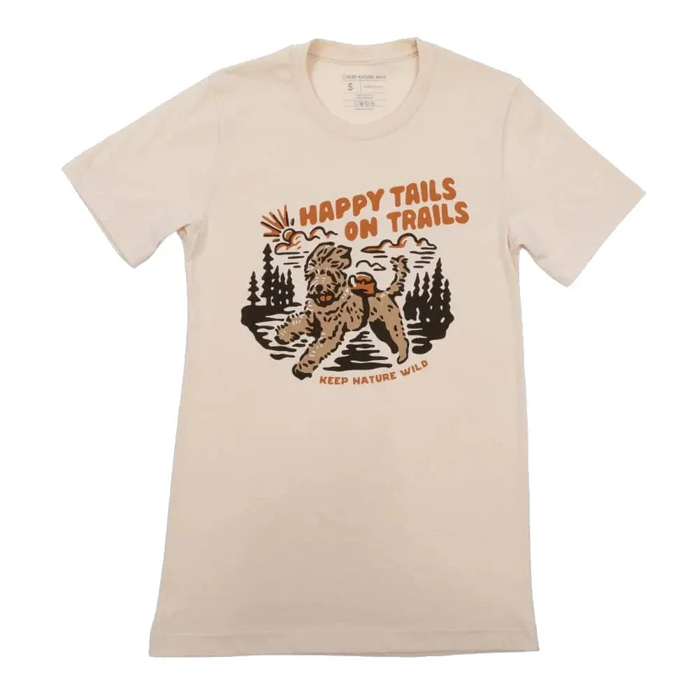 Keep Nature Wild Women's Happy Tails on Trails Short Sleeve T-Shirt