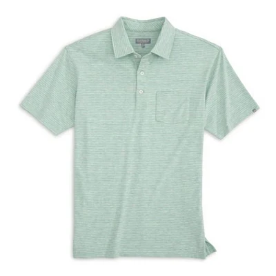 Men's Melange Stripe Polo