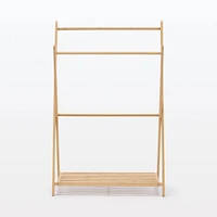 Bamboo Towel Hanger with Rack