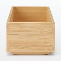 Stackable Bamboo Organiser Box - Small W8.5 x D26 x H5.5 cm