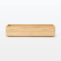 Stackable Bamboo Organiser Box - Small W8.5 x D26 x H5.5 cm