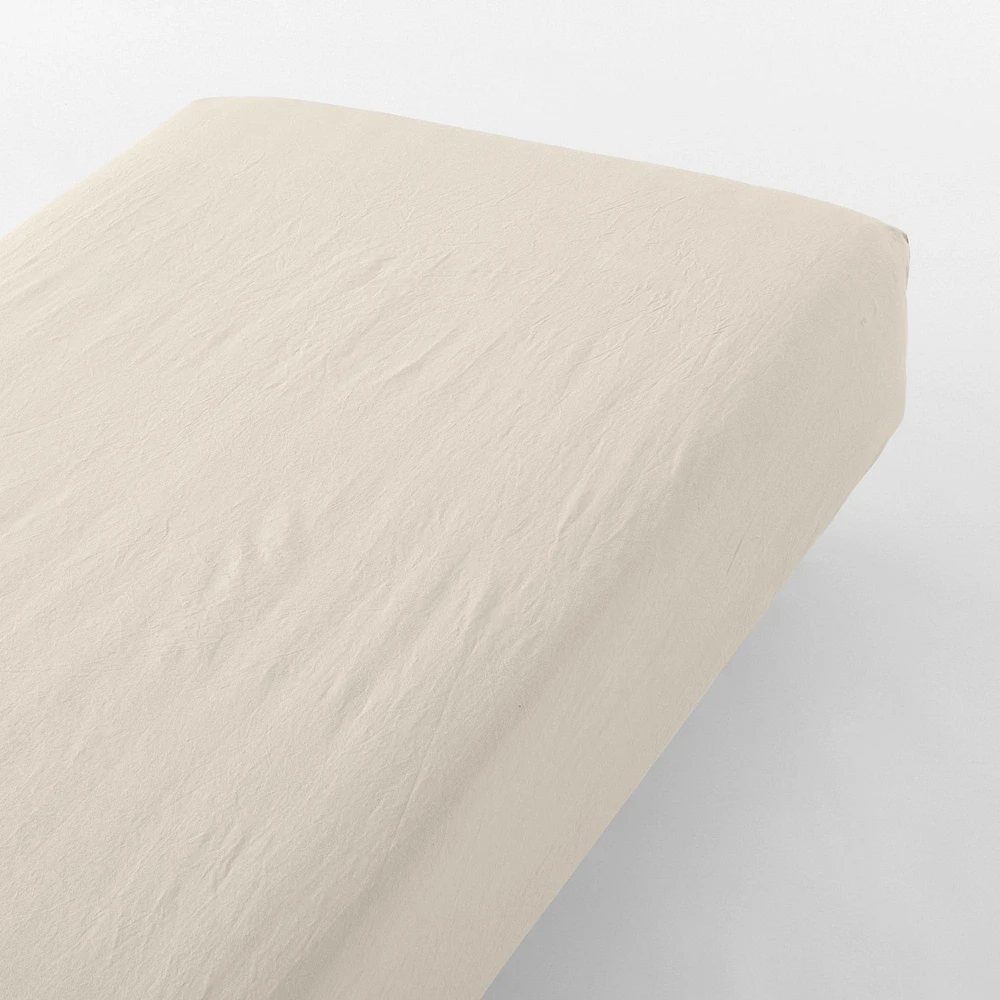 Washed Cotton Fitted Sheet