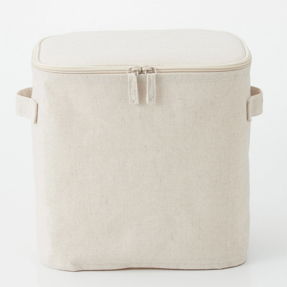 Polyester Linen Soft Box - Rectangle With Lid Medium Half
