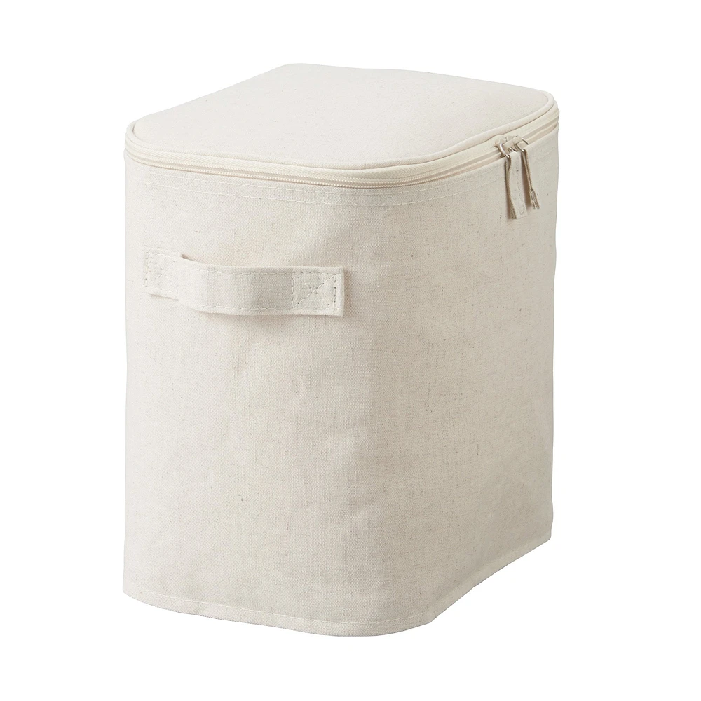 Polyester Linen Soft Box - Rectangle With Lid Medium Half