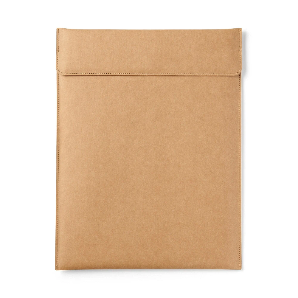 Jeans' Back Patch Laptop Case - Brown