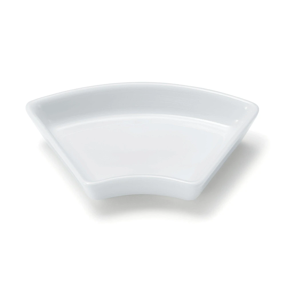 Hasami Ware Lucky Small Plate - Fan - White