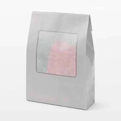 Paper Window Gift Bag with Gusset - Square