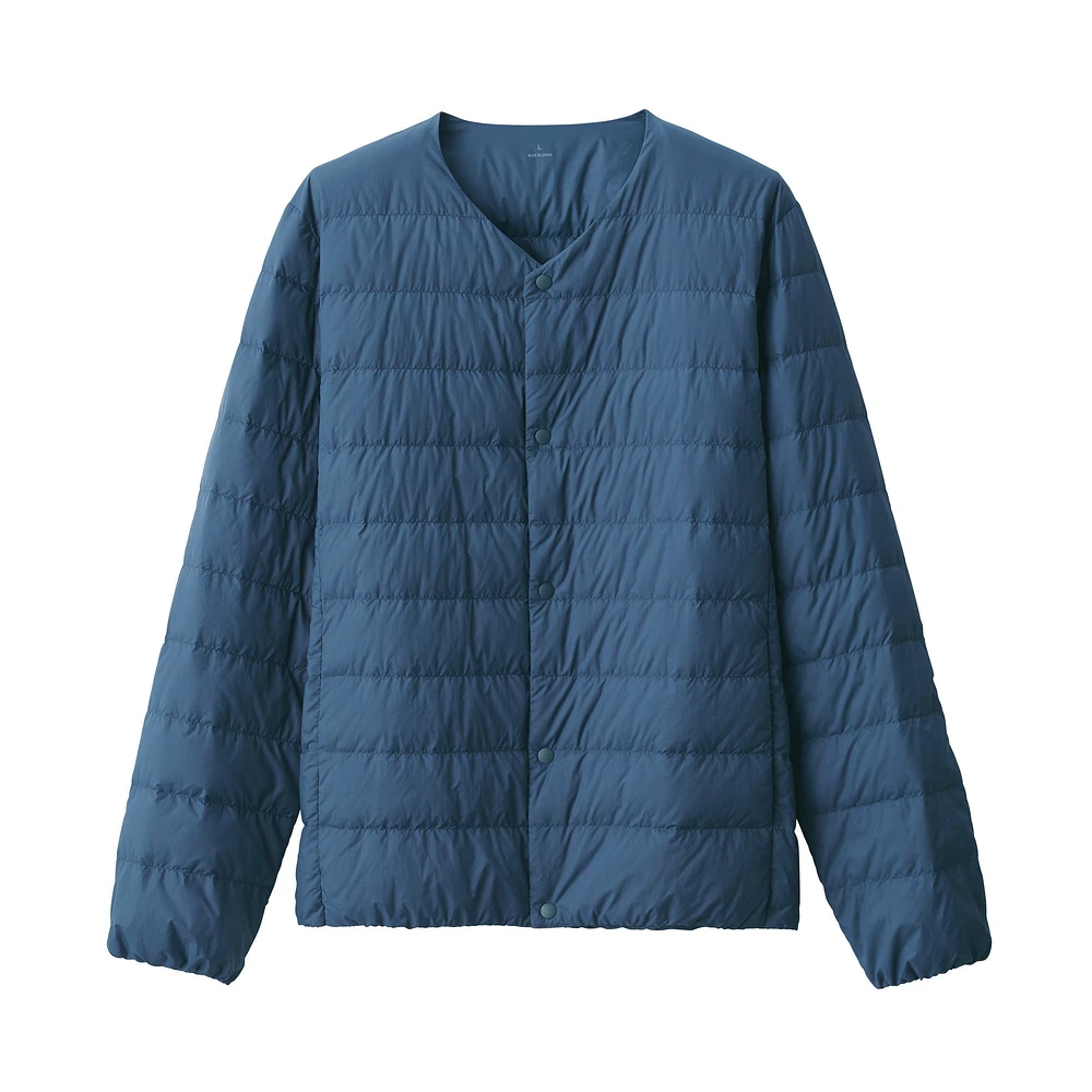 Men's Lightweight Down Collarless Jacket