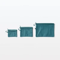 Polyester Two Zipper Case - Medium - Dark Green
