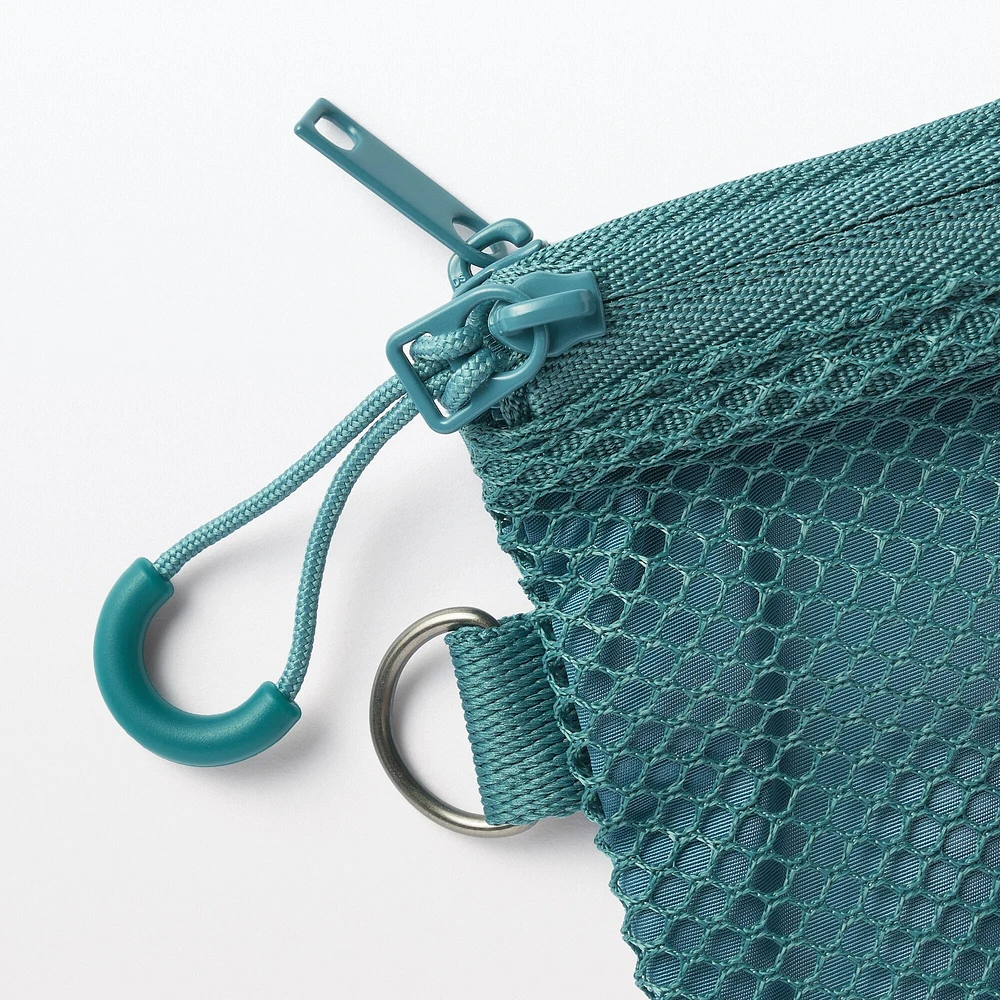 Polyester Two Zipper Case - Small - Dark Green