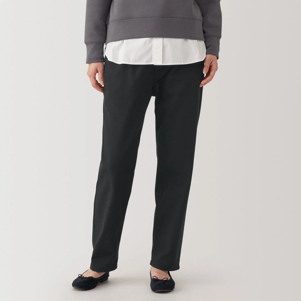 Women's Washed Denim Easy Tapered Pants