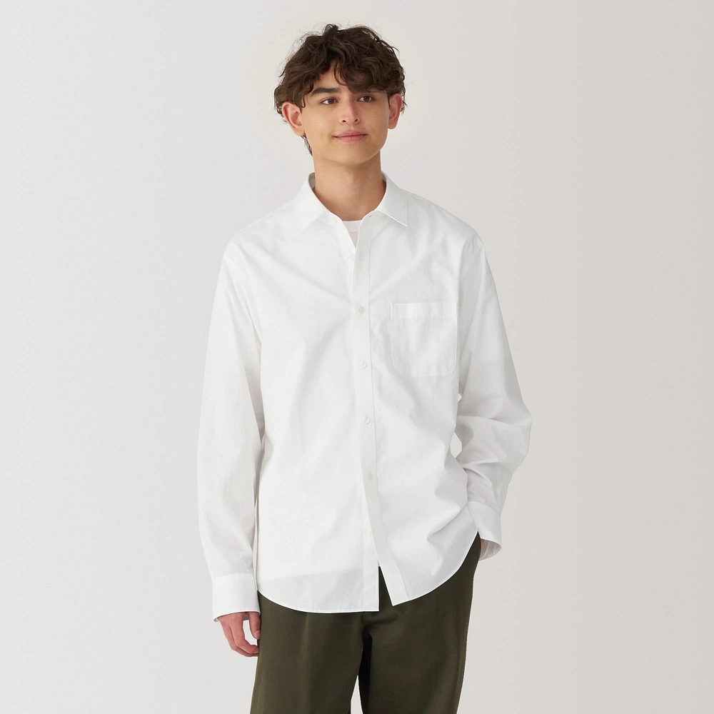 Men's Washed Broadcloth Long Sleeve Shirt