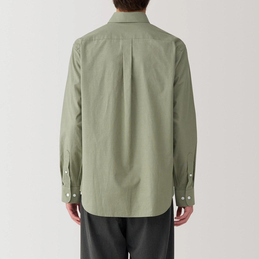 Men's Washed Broadcloth Long Sleeve Shirt