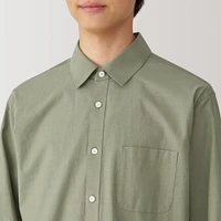 Men's Washed Broadcloth Long Sleeve Shirt