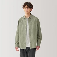 Men's Washed Broadcloth Long Sleeve Shirt