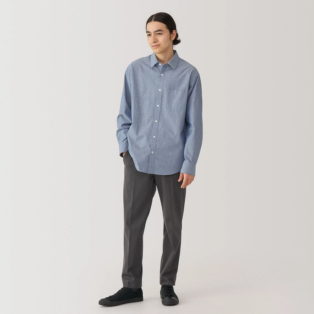 Men's Washed Broadcloth Long Sleeve Shirt