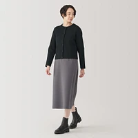 Women's Double Knitted Sweatshirt Cardigan