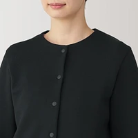 Women's Double Knitted Sweatshirt Cardigan