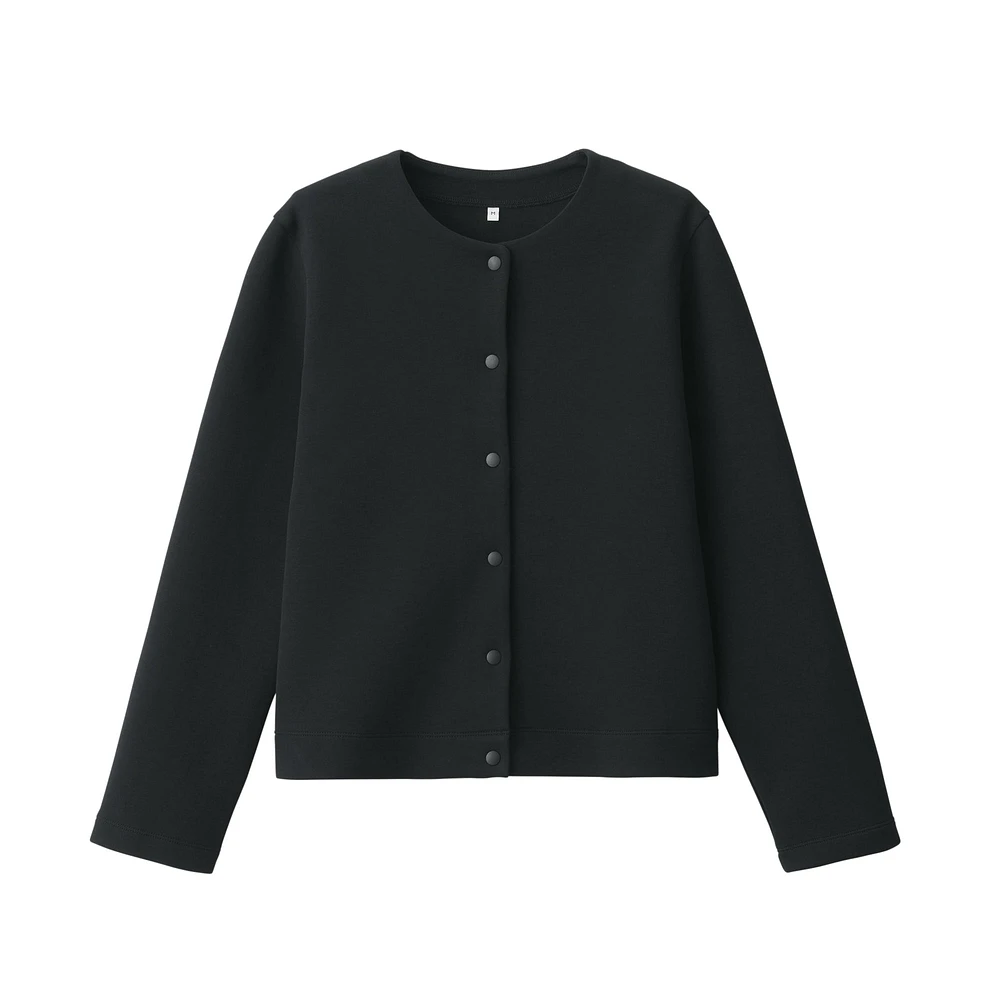 Women's Double Knitted Sweatshirt Cardigan