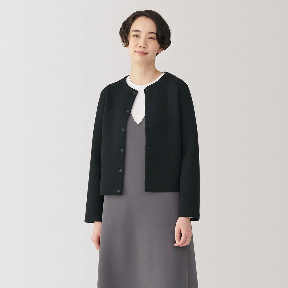 Women's Double Knitted Sweatshirt Cardigan