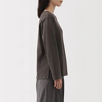 Women's Heavy Weight Boat Neck Long Sleeve T-Shirt